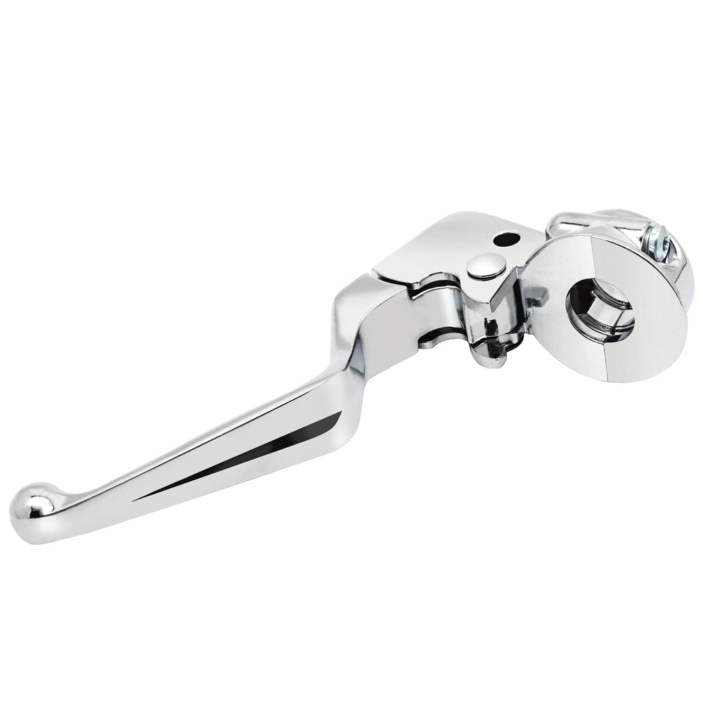 M MATI chrome clutch lever perch on Harley Electra Glide delivers reliable clutch feel