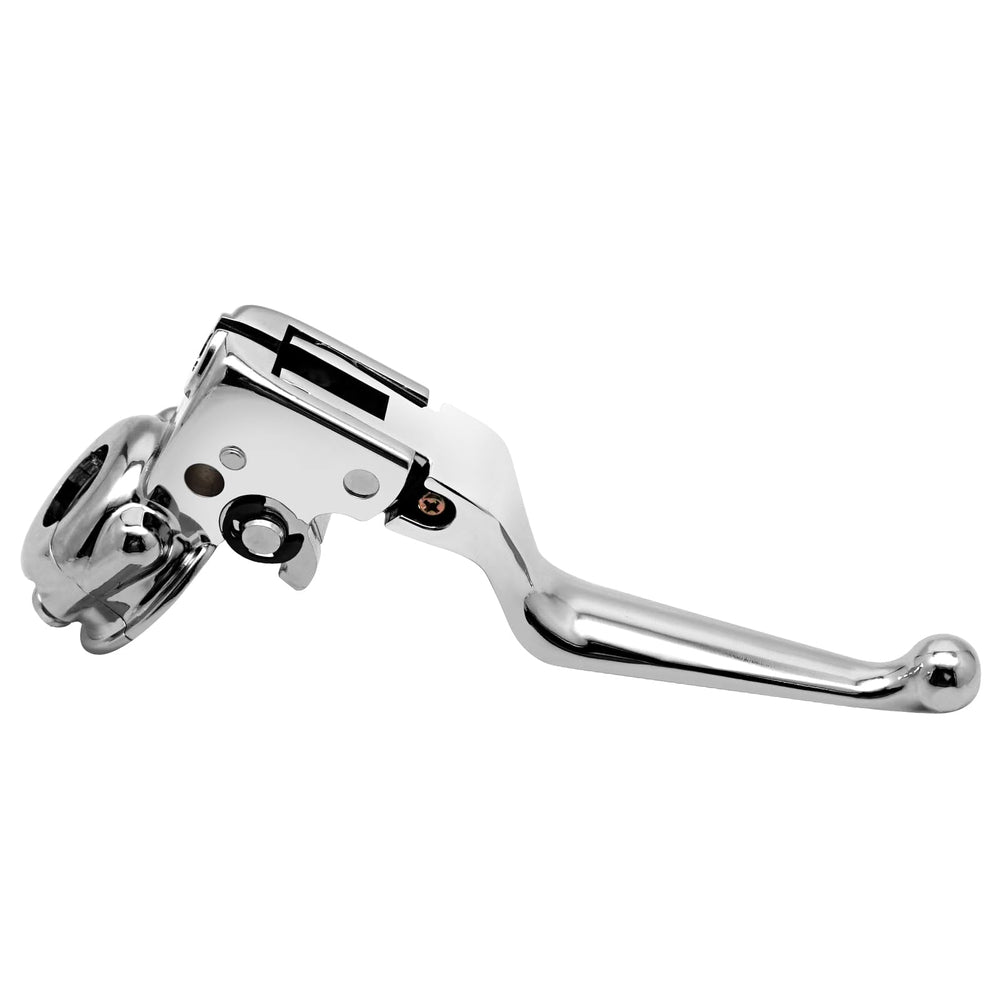 M MATI chrome clutch lever perch on Harley Sportster XL1200 offers smooth engagement