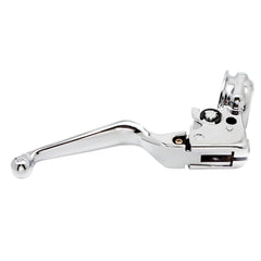 M MATI chrome clutch lever perch on Harley Street Bob enables comfortable daily riding