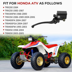 M MATI front brake master cylinder for Honda ATV TRX350, smooth pedal feel.