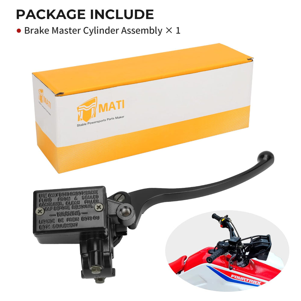 M MATI front brake master cylinder for Honda ATV TRX650, long-lasting service.