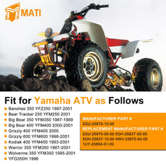 M MATI front brake master cylinder for Yamaha ATV Big Bear 350 improves stopping precision.