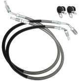 M MATI front-left brake hose line on Polaris ATV demonstrates durability for reliable braking