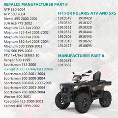 M MATI front-right brake caliper for Polaris ATV ensuring balanced braking control.