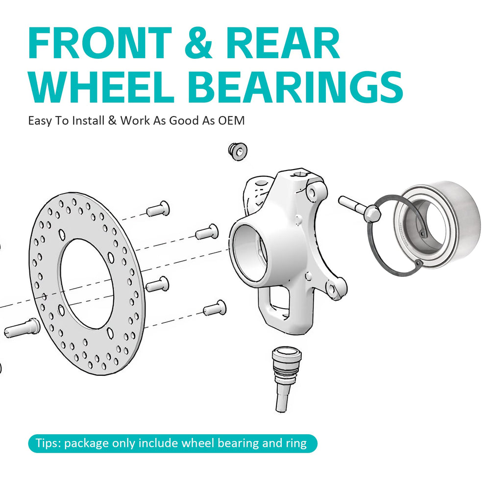 M MATI packaging box includes four bearings and rings