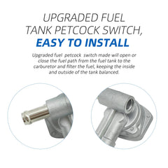 M MATI packaging with complete fuel valve kit for easy install.