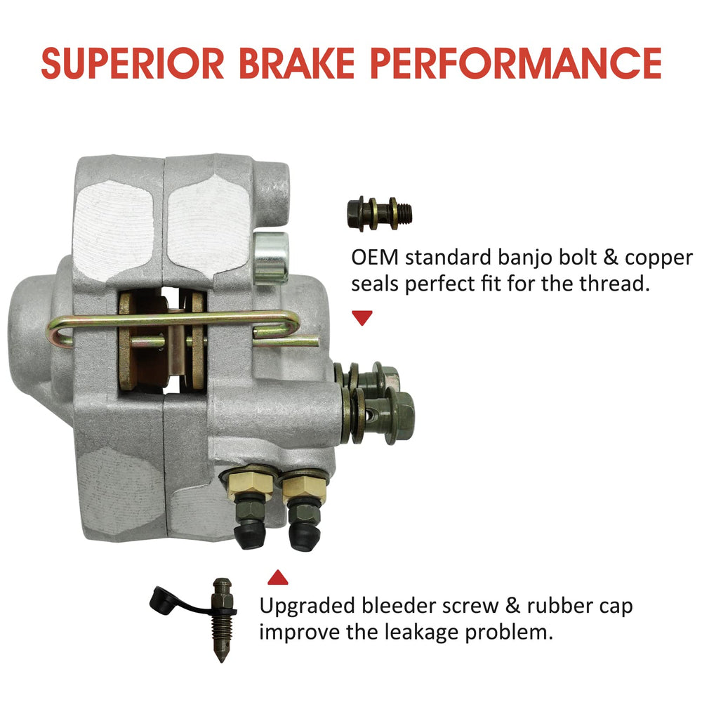 M MATI caliper for Trail Boss 325 with pads for secure braking