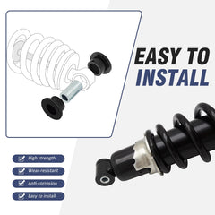 Rear shocks installed on Polaris Ranger show improved handling and stability.