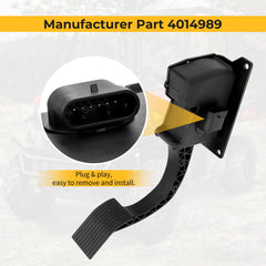 M MATI throttle pedal installed for easy installation