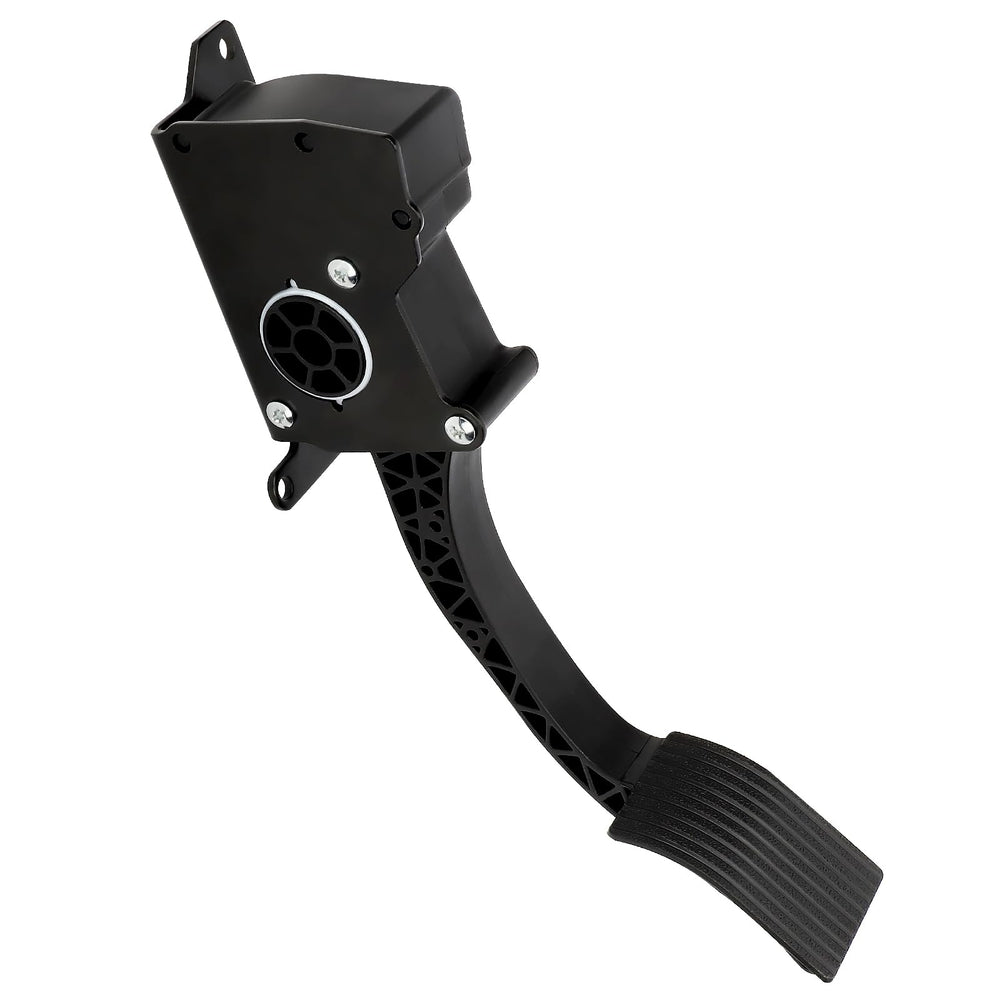 M MATI throttle pedal on Polaris Ranger showing secure fit for precise control