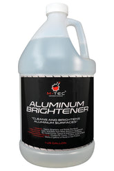 M-Tec Aluminum Brightener Concentrate bottle shown for professional cleaning results.