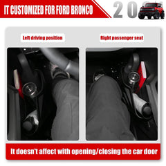 Mabett 2-piece door pocket set expands Bronco storage capacity