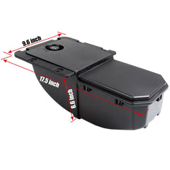 In use, Mabett bin provides quick access to tools and gear in the bed.