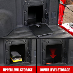 Weather resistant Mabett bin protects contents in rain, heat, and cold.