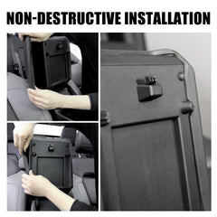 Mabett hemmed edge design ensures tight wrap around the Bronco armrest.