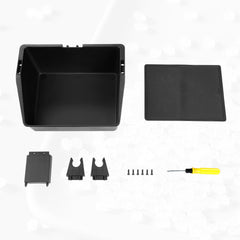 Mabett detachable mat allows quick dusting and rinsing.