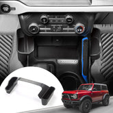 Mabett gear-side storage box for Bronco keeps small items organized beside the gear shift