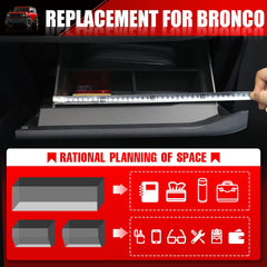 Mabett glove box dividers for Bronco 2-door installation guide