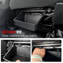 Mabett hidden storage keeps valuables out of sight during drives.