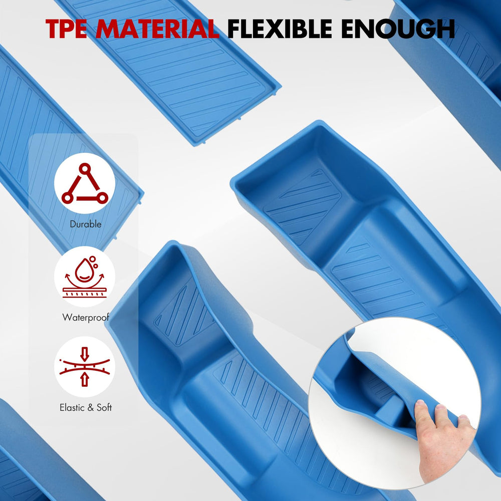 Mabett Maverick easy-clean tray simplifies spill cleanup.