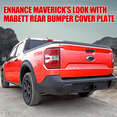 Mabett rear bumper cover plate adding a neat finishing look to Maverick rear
