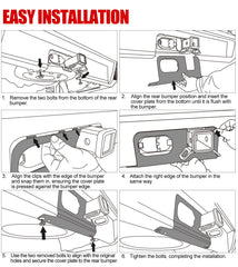 Mabett rear bumper cover plate installation using existing Maverick screws