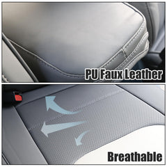 Mabett soft PU leather offers comfortable seating on long drives.