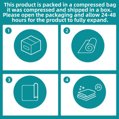 MABOZOO cushion expands to full thickness after unpacking