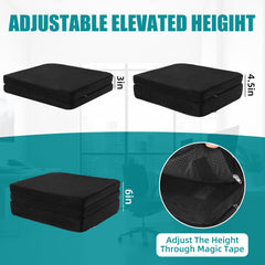 MABOZOO six-inch thick seat pad increases height for easier desk access
