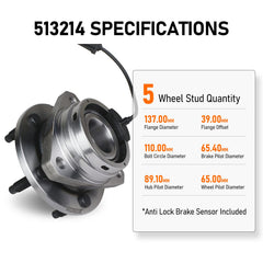 MACEL 513214 packaged front wheel hub assembly ready for shipment