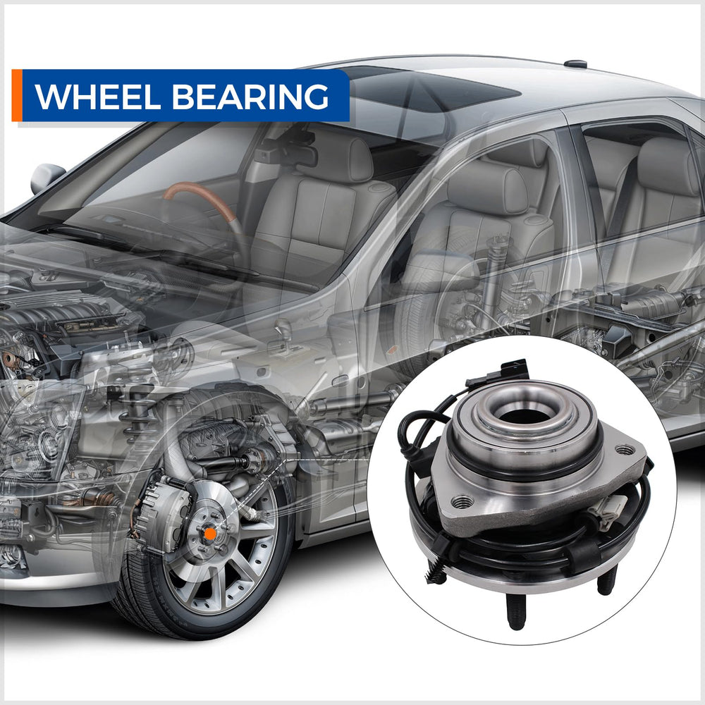 MACEL front hub bearing with ABS sensor for Saab 9-7X stability.