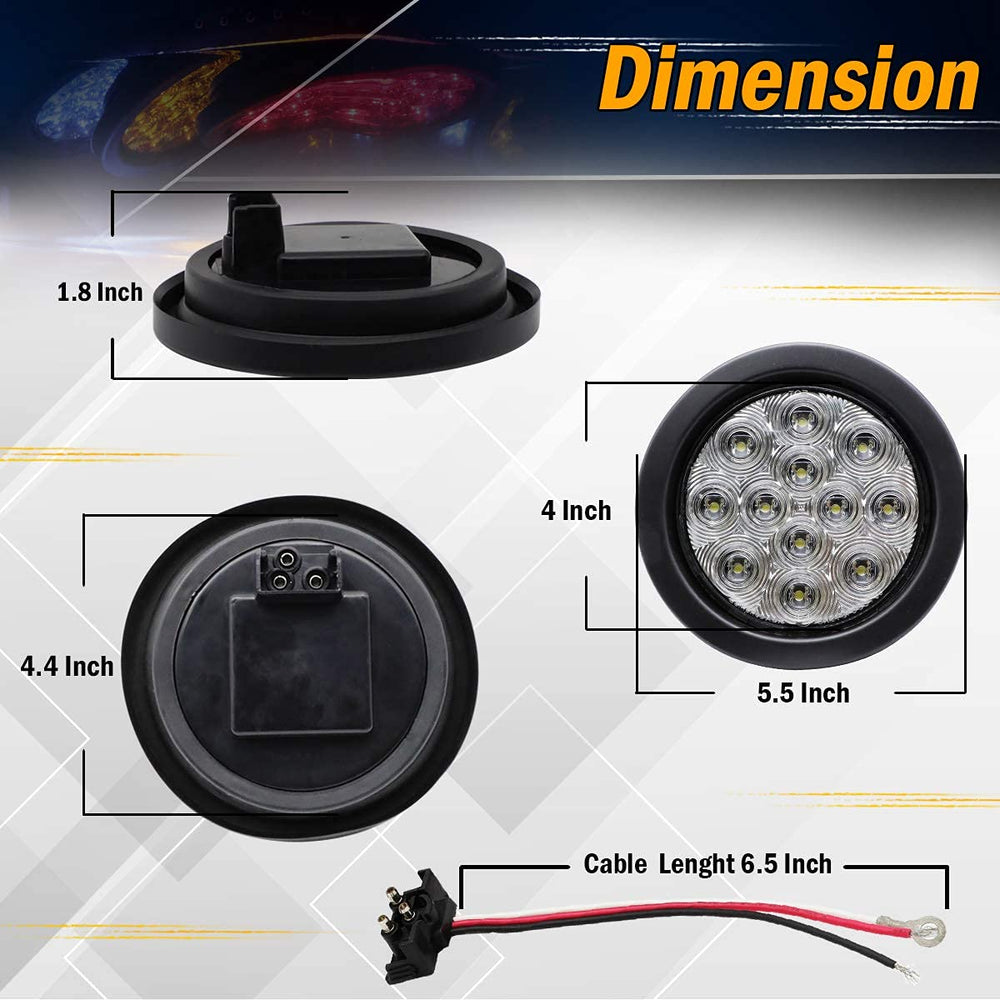 MADCATZ waterproof tail light with rubber grommet for rugged outdoor use.