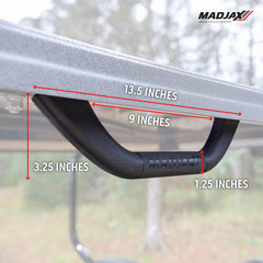 MADJAX grab handle detail reveals TPU rubber core for comfortable grip