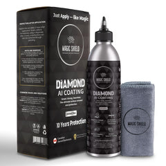 Magic Shield Diamond AI Coating bottle front shows premium protection for your finish
