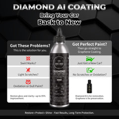 Magic Shield Diamond AI Coating headlights before after reveals improved clarity