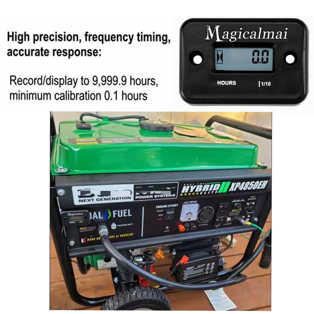 Magicalmai hour meter installation shown with screws for quick setup