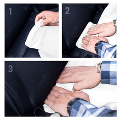 MAGIFUN allover pattern seat cover brightens interiors while protecting upholstery from wear.