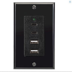 Magnadyne wall mount with USB-C and USB-A ports ready for RV charging