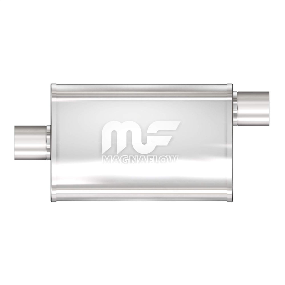 Magnaflow 11226 muffler in satin finish delivers deeper exhaust tone and versatile fit.