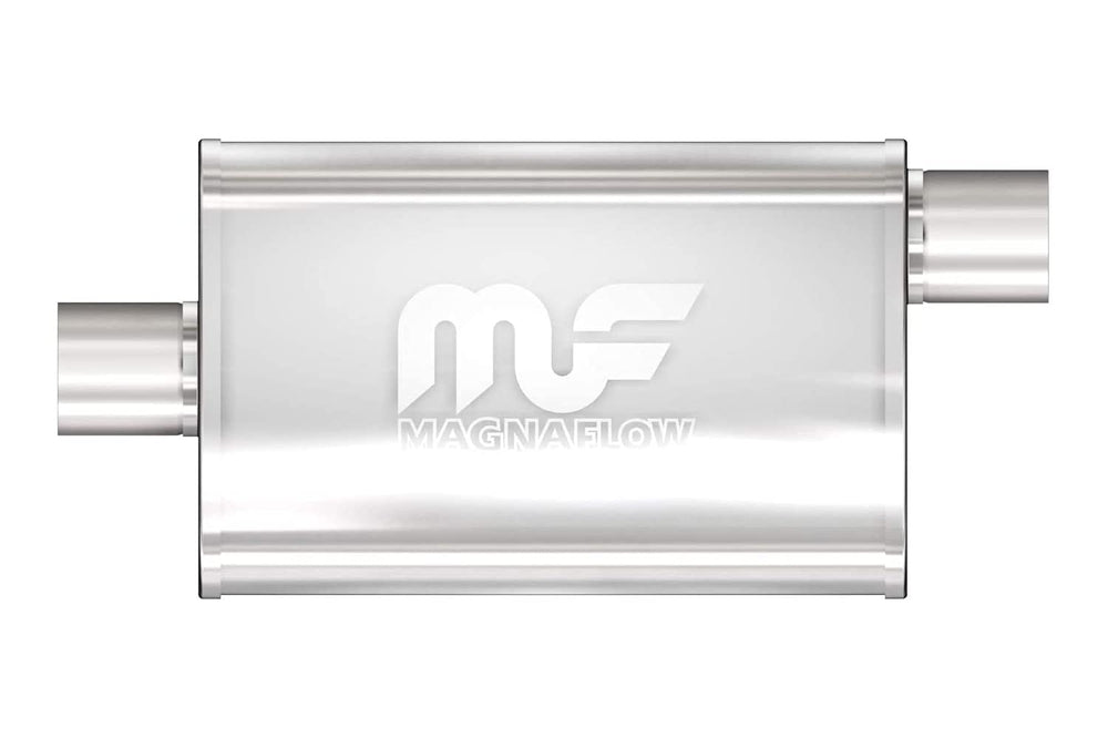 Magnaflow 11229 muffler with satin oval finish delivers a deep, refined exhaust tone.