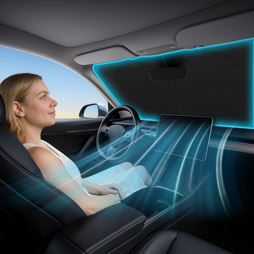 Magnelex cool interior experience after placing the sunshade
