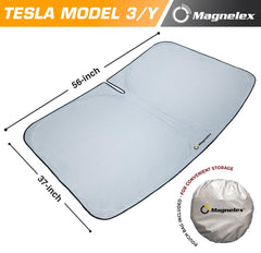 Magnelex UV-blocking sun shade protects dashboard and upholstery