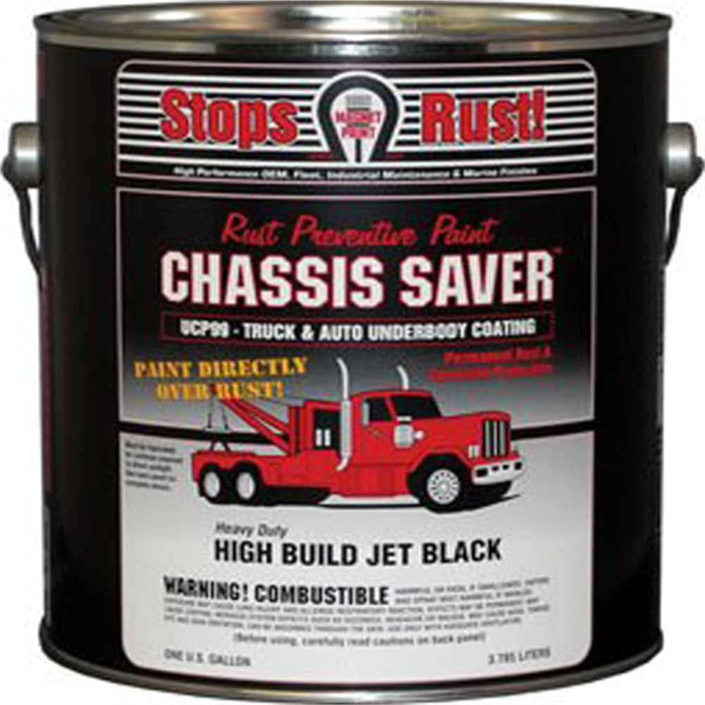 Magnetic Paint Chassis Saver gloss black 1 gal on a clean metal surface for corrosion protection.