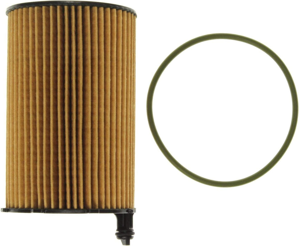 MAHLE OX 420D ECO oil filter cross section reveals pleated media for high dirt capacity