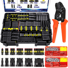 Maierke 1-pin waterproof connector kit for secure, moisture-resistant automotive connections.