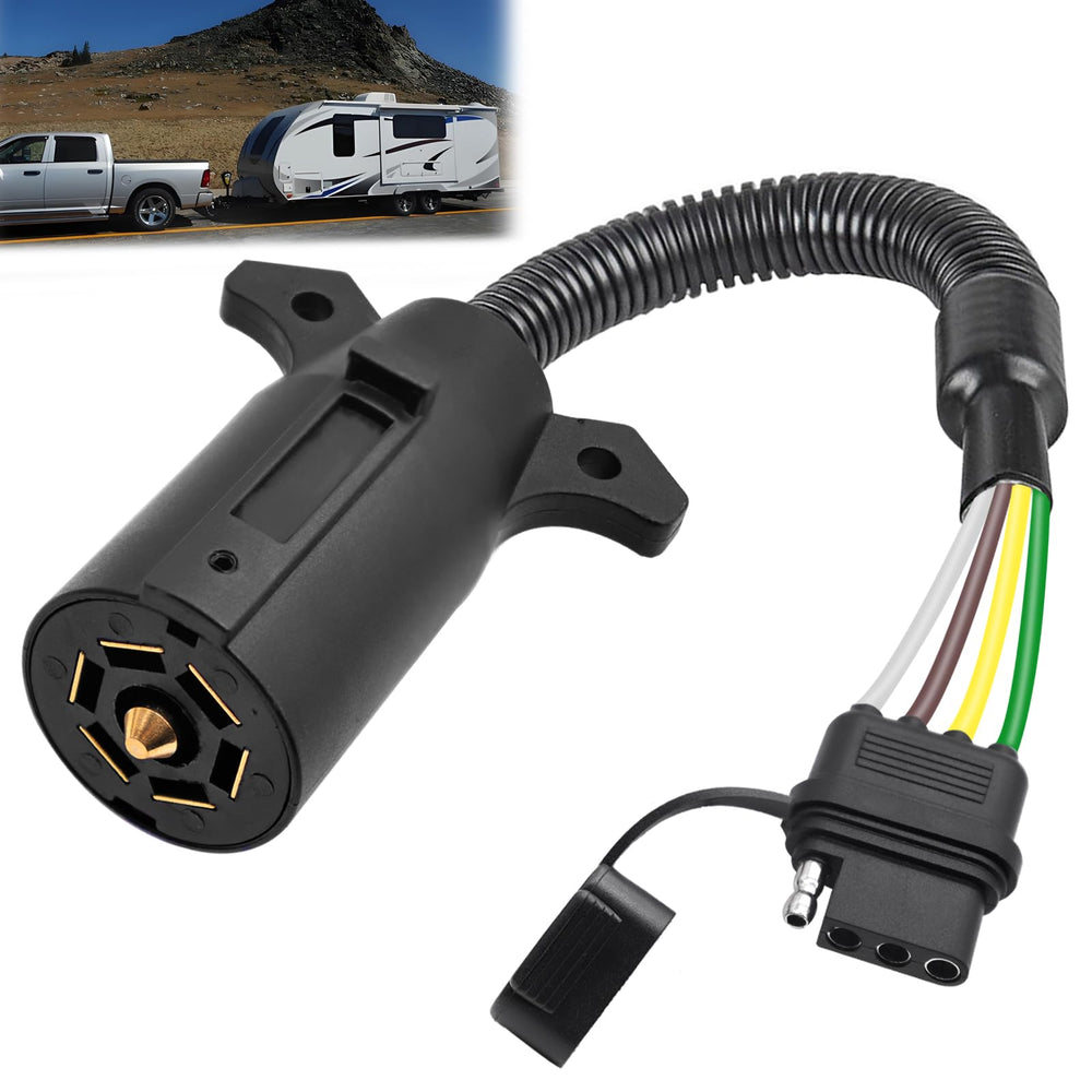 Maierke 7 to 4 pin adapter setup enables quick plug-and-play towing