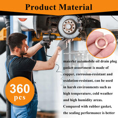 Maierke copper crush washer for oil drain plug M12 resists corrosion and wear.