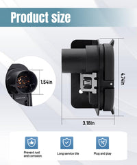 Maigoo 7-Way trailer wiring connector plug compatibility chart guides model matching.