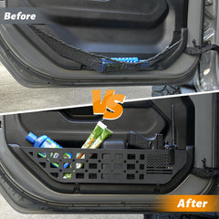 MAIKER cup holder on passenger side keeps drinks within reach.