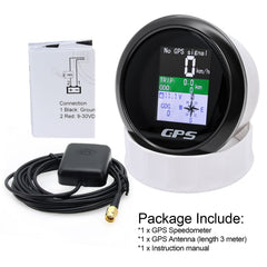 MAIMEIMI GPS speedometer mode indicators for km/h, mph, and knots.